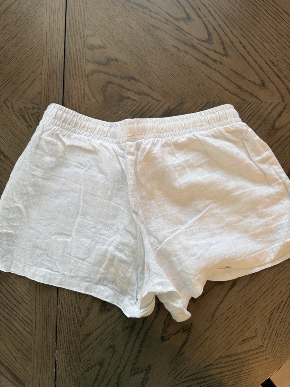 Lilly Pulitzer White Drawstring Linen Shorts - Picture 4 of 5
